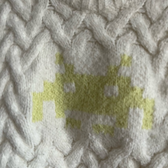 Zara Women's Space Invaders Taito Sweater Knit Short Vest - Picture 6 of 11